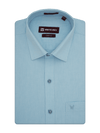 Mens Cotton Regular Fit Sea Blue Colour Shirt Festive