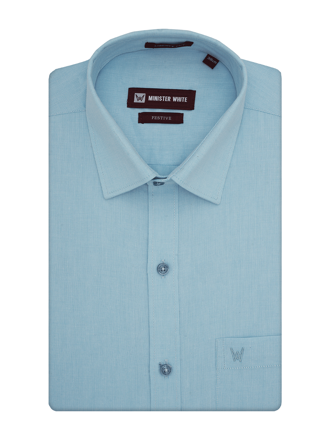 Mens Cotton Regular Fit Sea Blue Colour Shirt Festive