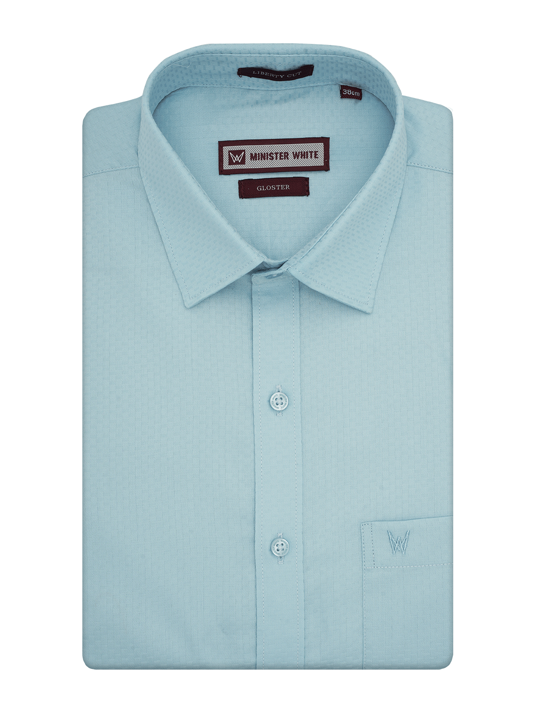 Mens Premium Poly Cotton Regular Fit Sky Blue Colour Shirt Gloster