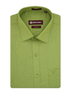 Mens Cotton Regular Fit Parrot Green Colour Shirt Festive