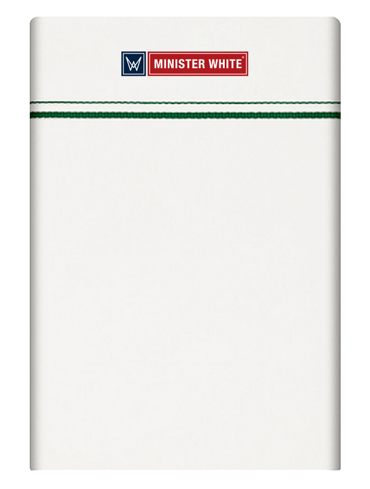 Mens Cotton White Single Layered Small Border Dhoti - Splendon by Minister White