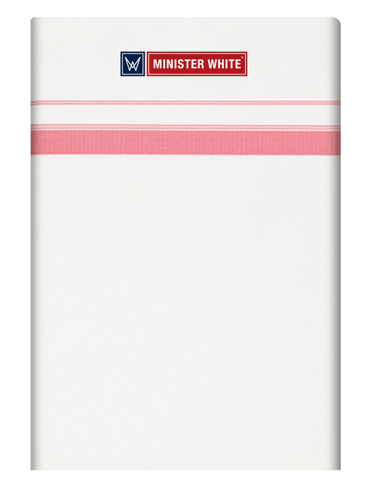 Mens Cotton White Single Layered with Big Border Dhoti - Spring by Minister White