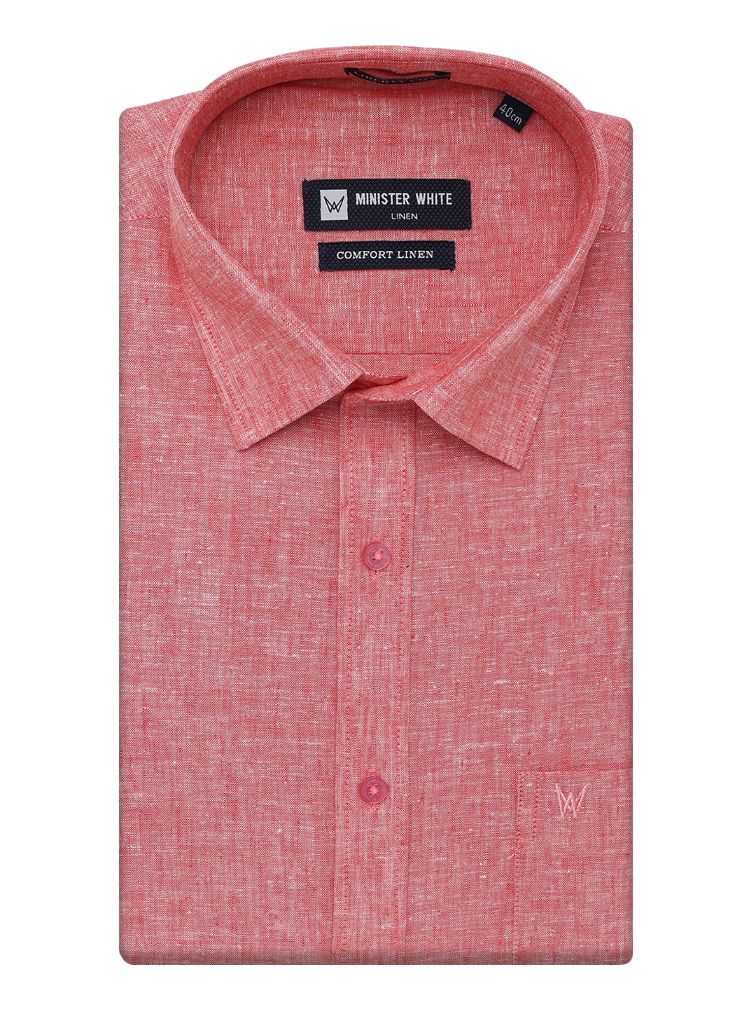 Mens Cotton Linen Regular Fit Pink Colour Shirt Comfort Linen