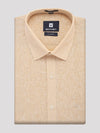 Mens Cotton Sand Colour Regular Fit Shirt Diamond