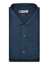 Men's Premium Cotton Regular Fit Dark Blue Shirt Seltas