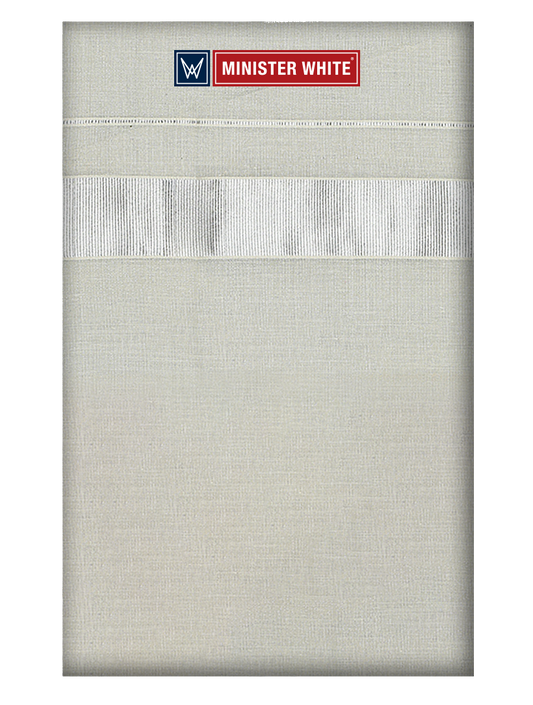 Mens Tissue Double Layer Silver Colour Dhoti - Mystic Silver by Minister White
