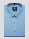 Mens Cotton Regular Fit Sky Blue Colour Shirt Divine Touch