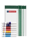 Mens Cotton White Single Layered Dhoti with Assorted Fancy Border - Skylark Mix