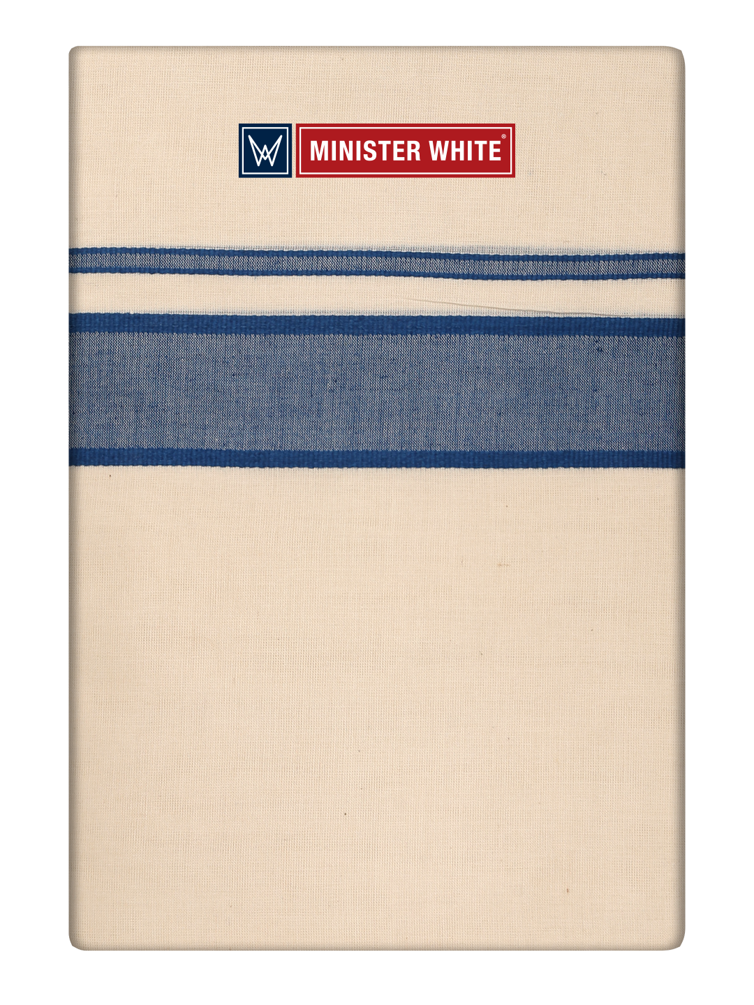 Men's Cotton Kara Royal Blue Fancy Border Double Layer Dhoti Uppala