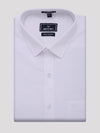 Mens Wrinkle Free White Regular Fit Shirt Viral Resistant