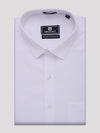 Mens Wrinkle Free White Regular Fit Shirt Wrinkle Resistant