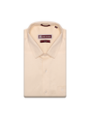 Men's Premium Satin Slim Fit Cream Shirt Wave