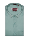 Men's Premium Satin Slim Fit Teal Green Shirt Wave