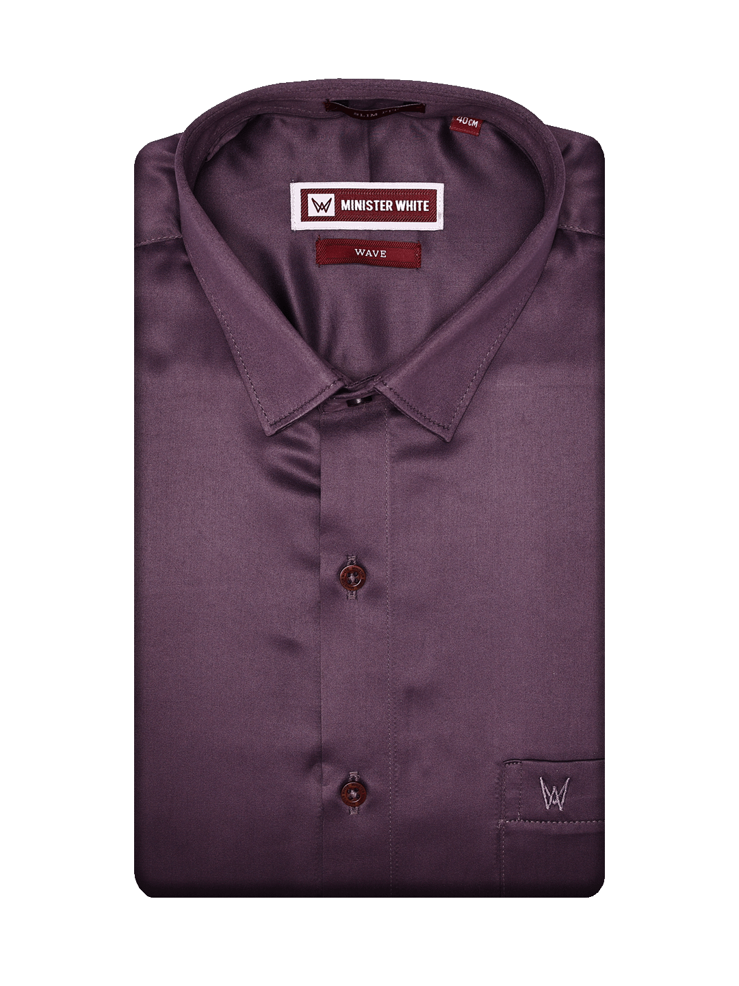 Men's Premium Satin Slim Fit Wine Shirt Wave