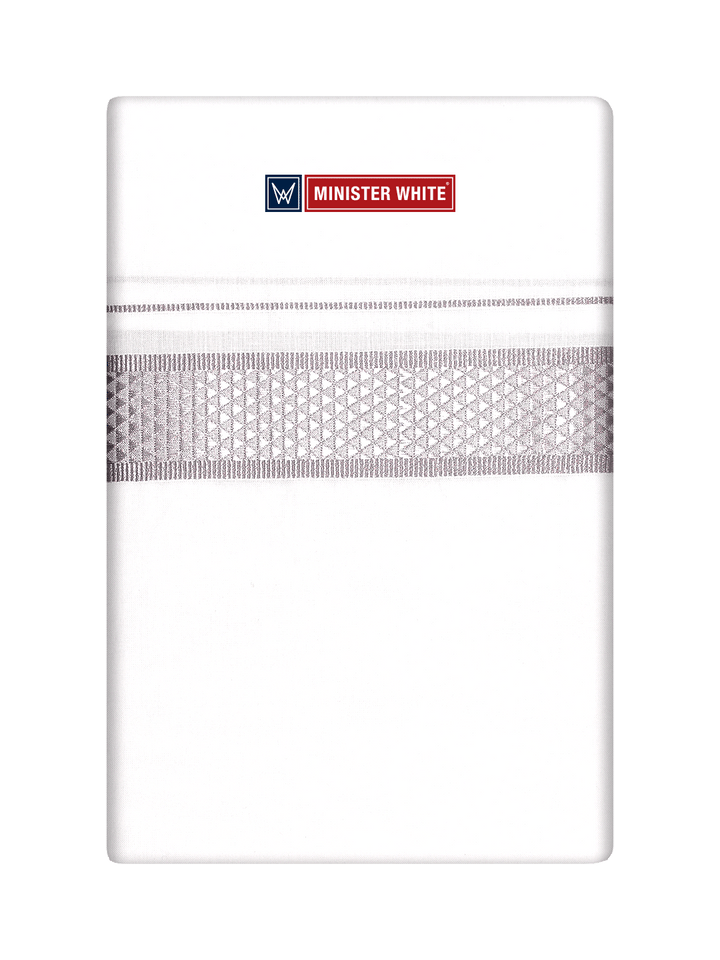 Mens Cotton Single Layered Dhoti With Jari Jacquard Border Gems_ Pack of 5