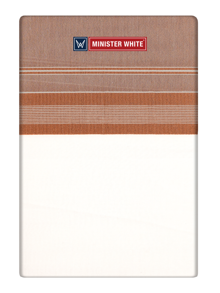 Mens Cotton White Single Layered Dhoti with Assorted Colour Jari Border Meatow