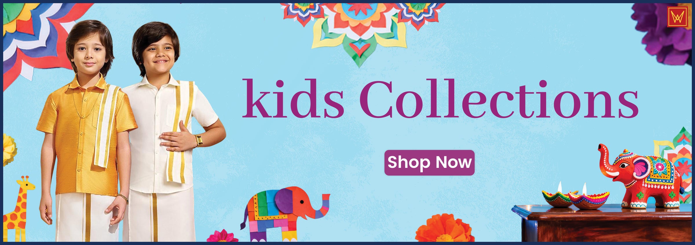 Minister White Premium Kids Collection for Diwali