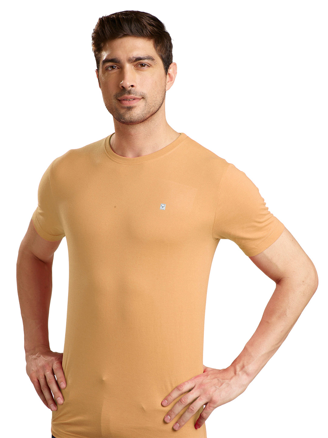 Men's sandal Regular Fit Round Neck T-Shirt Crisper