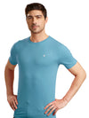 Men's Royal Blue Regular Fit Round Neck T-Shirt Crisper