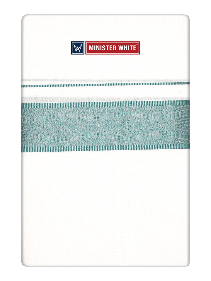 Mens Cotton Single Layered Dhoti With Jari Jacquard Border Gems_ Pack of 5