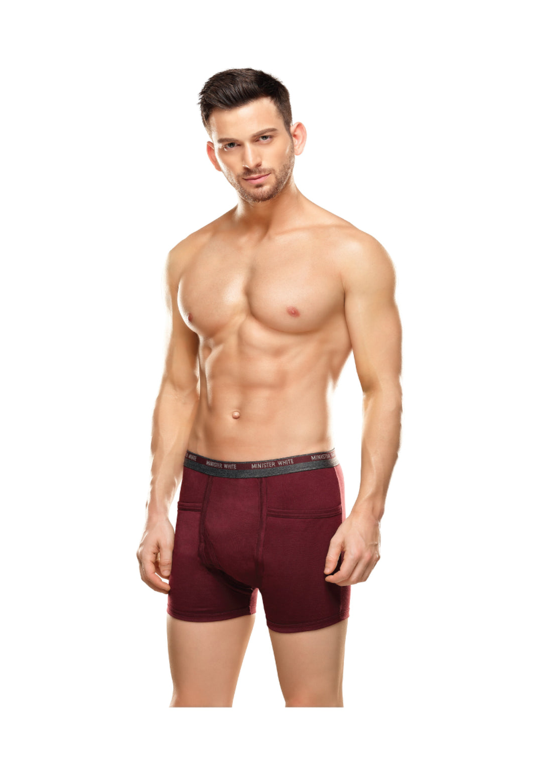 Mens Super Combed Cotton Colour Trunk Mentor by Minister White