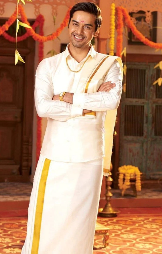 Dhoti and shirt for wedding hotsell